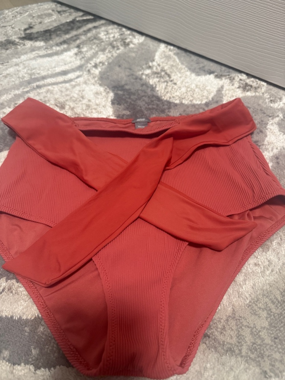 aerie Rust Red High-Waist Bikini Bottom